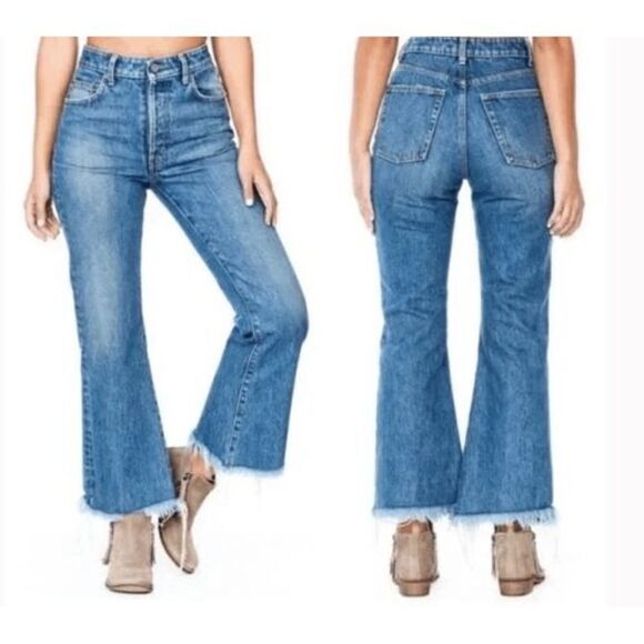 Carmar Raw Hem Crop Flare Jean Size 27 - Picture 8 of 8